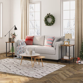 HOOBRO end table durable particleboard for everyday use.