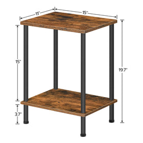 HOOBRO end table easy assembly no tools required.