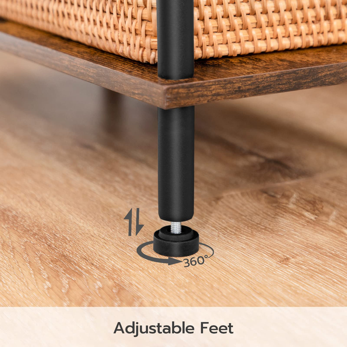 HOOBRO end table easy tool-free assembly in minutes.
