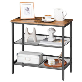 HOOBRO end table easy assembly with clear step-by-step instructions.