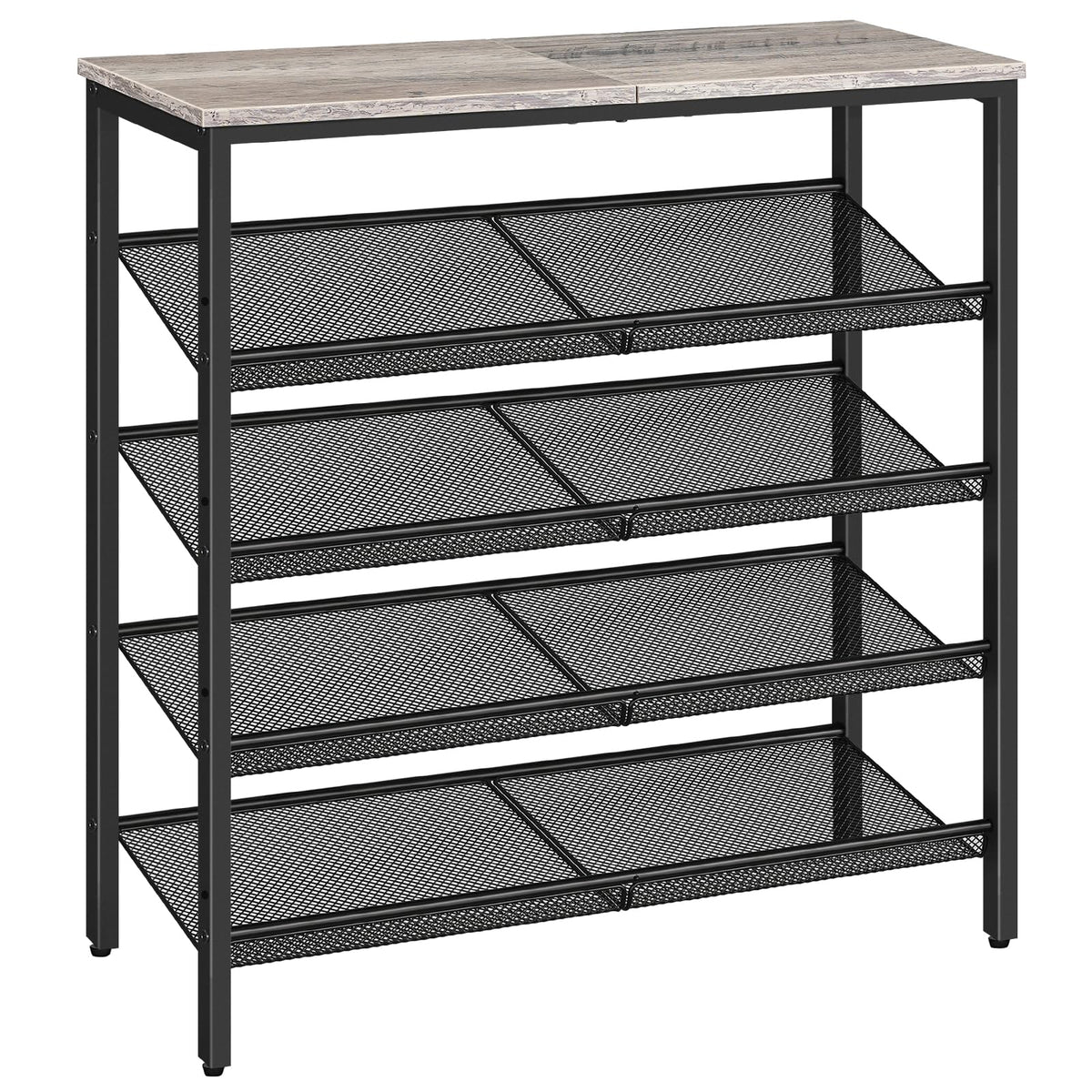 HOOBRO entryway 5-tier shoe rack neatly organizes daily footwear.