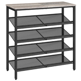 HOOBRO entryway 5-tier shoe rack neatly organizes daily footwear.