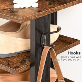 HOOBRO entryway shoe rack in use, keeping floors tidy and shoes accessible
