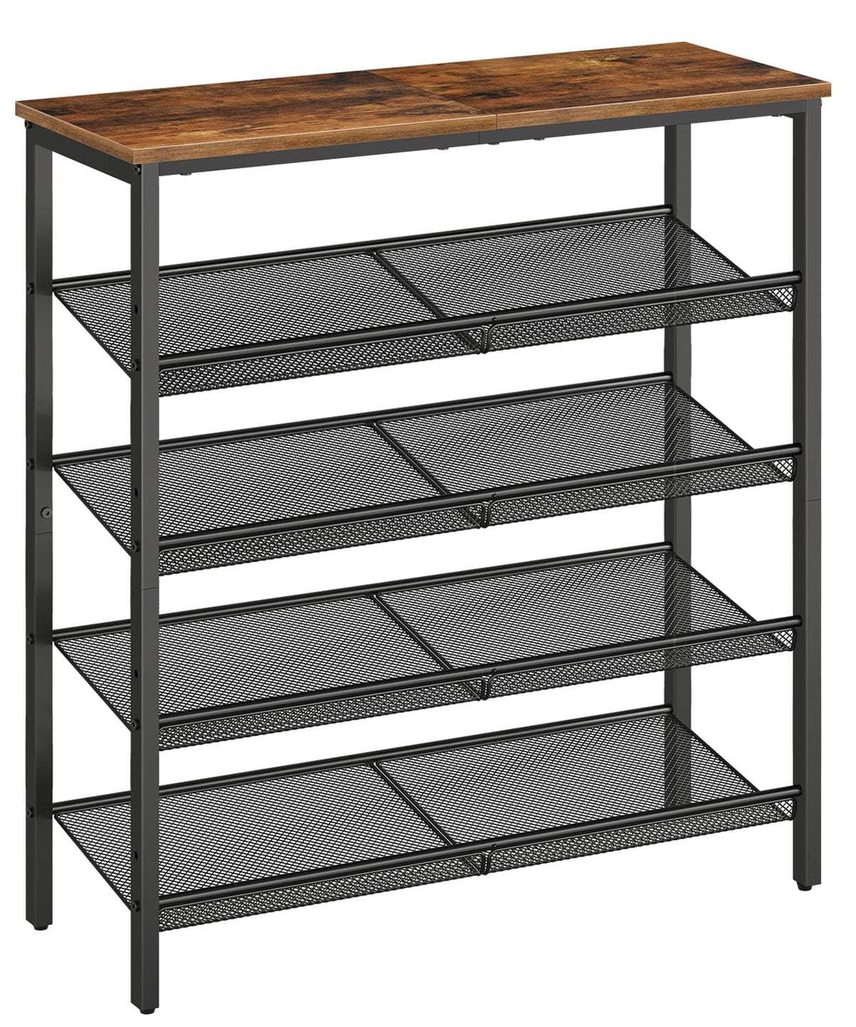 HOOBRO entryway shoe rack top shelf for quick access and clutter control