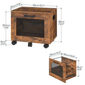 HOOBRO cabinet adjustable feet and casters for mobile or stationary use.