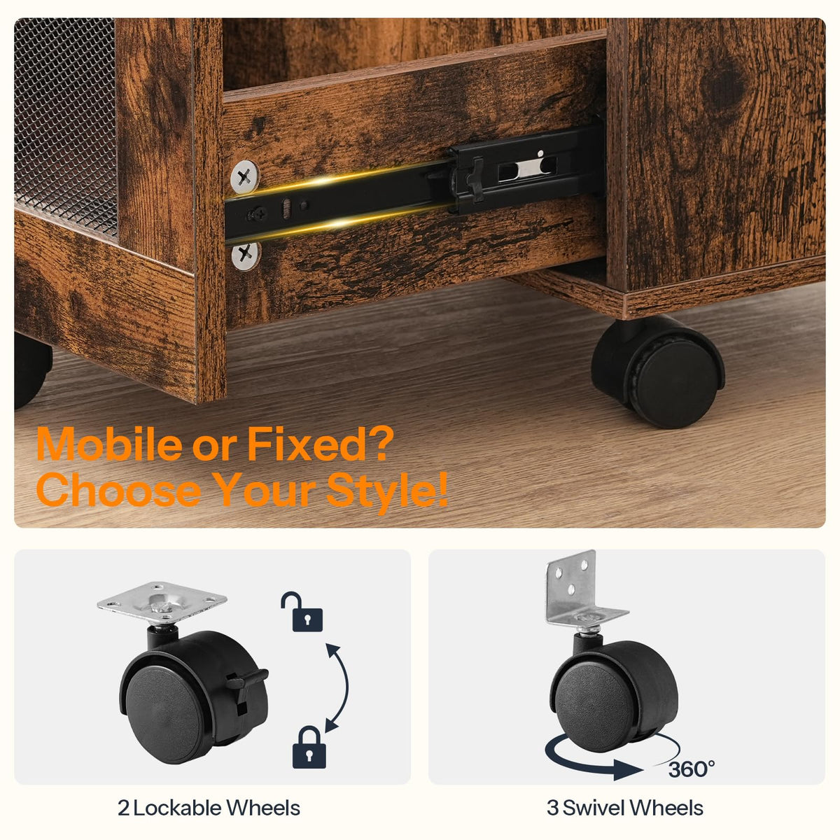 HOOBRO cabinet lever locks secure two-unit stacks for safety.