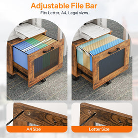 HOOBRO cabinet particleboard construction offers durable, deformation-resistant storage.