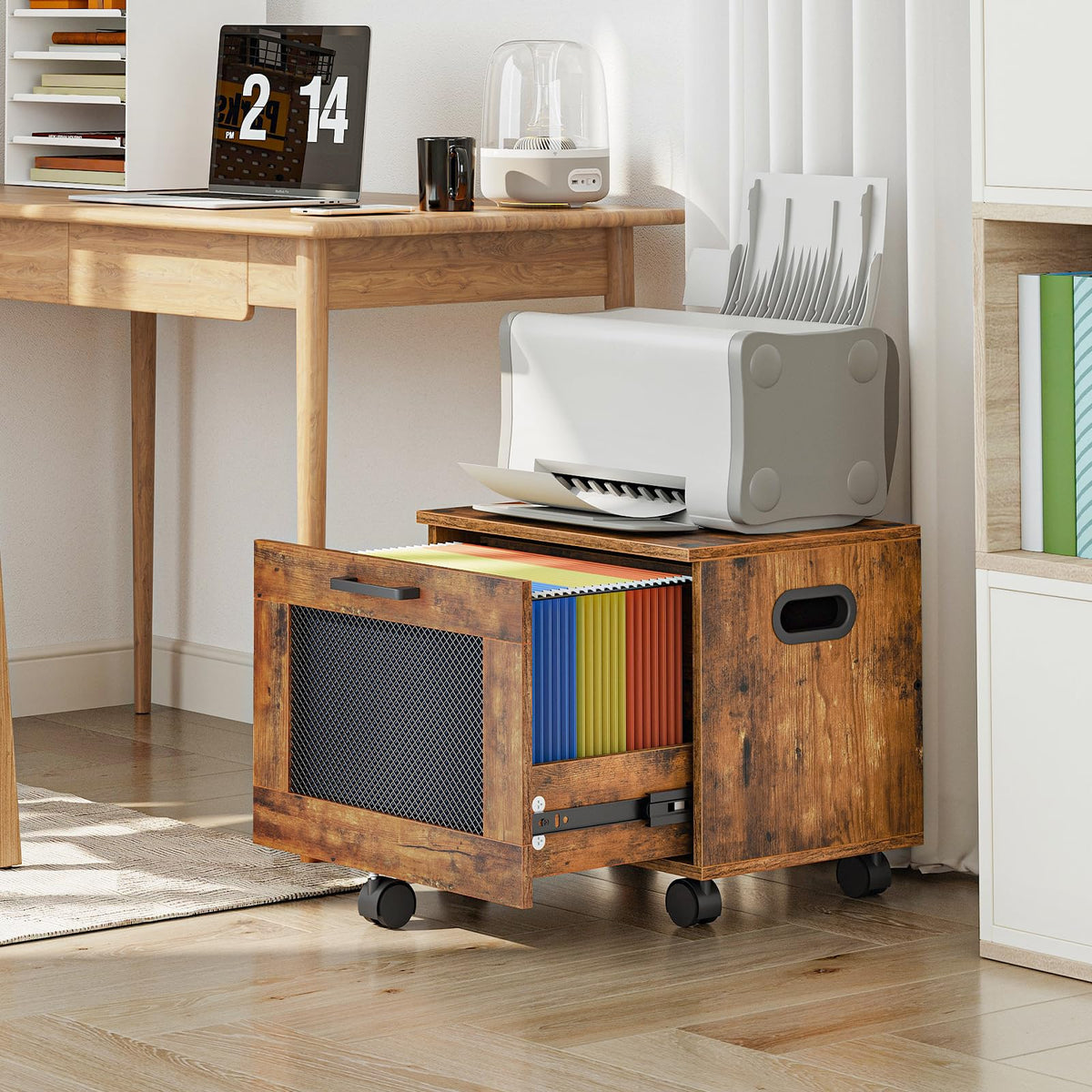 HOOBRO cabinet top-slot design enables secure stacking of units.