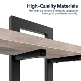 HOOBRO bathroom shelf offers compact organization and easy cleaning.