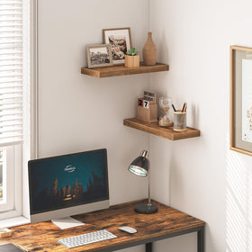 HOOBRO bathroom shelf holds toiletries and towels with a compact footprint