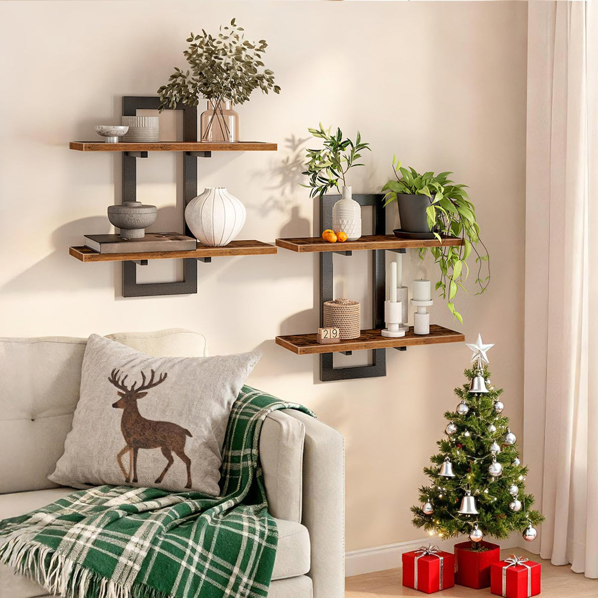 HOOBRO bedroom storage shelves for tidy nightstand alternatives