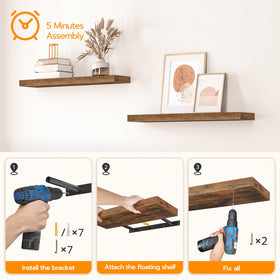 HOOBRO easy-install kit ensures secure mounting on various wall types.