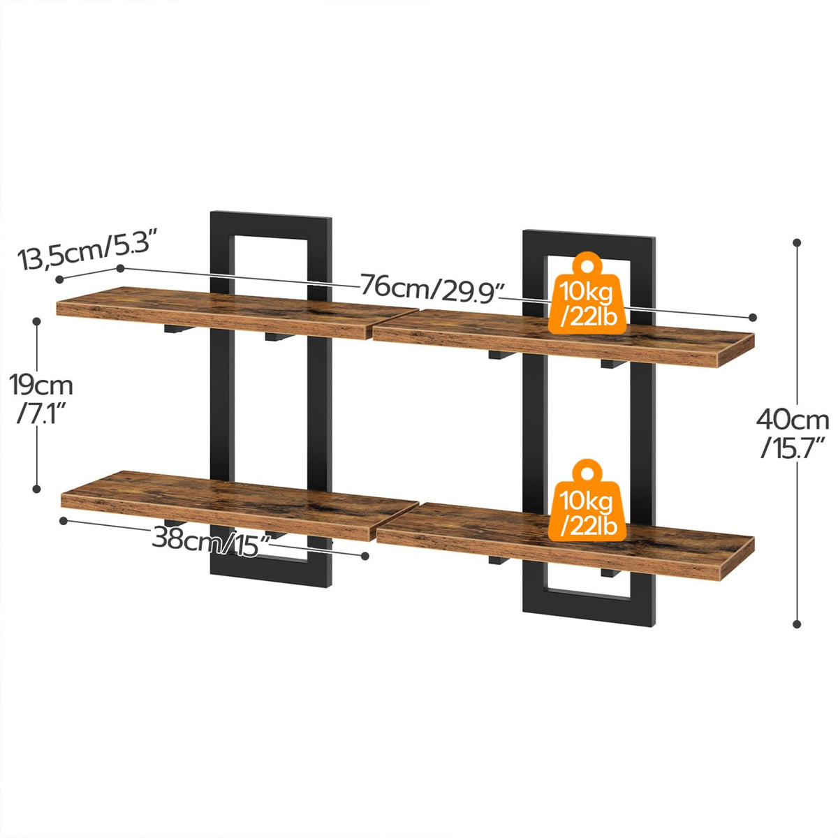 HOOBRO living room display encouraging stylish organization