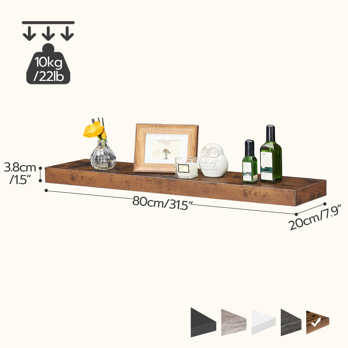 HOOBRO wall-mount instructions illustrating quick and easy installation.