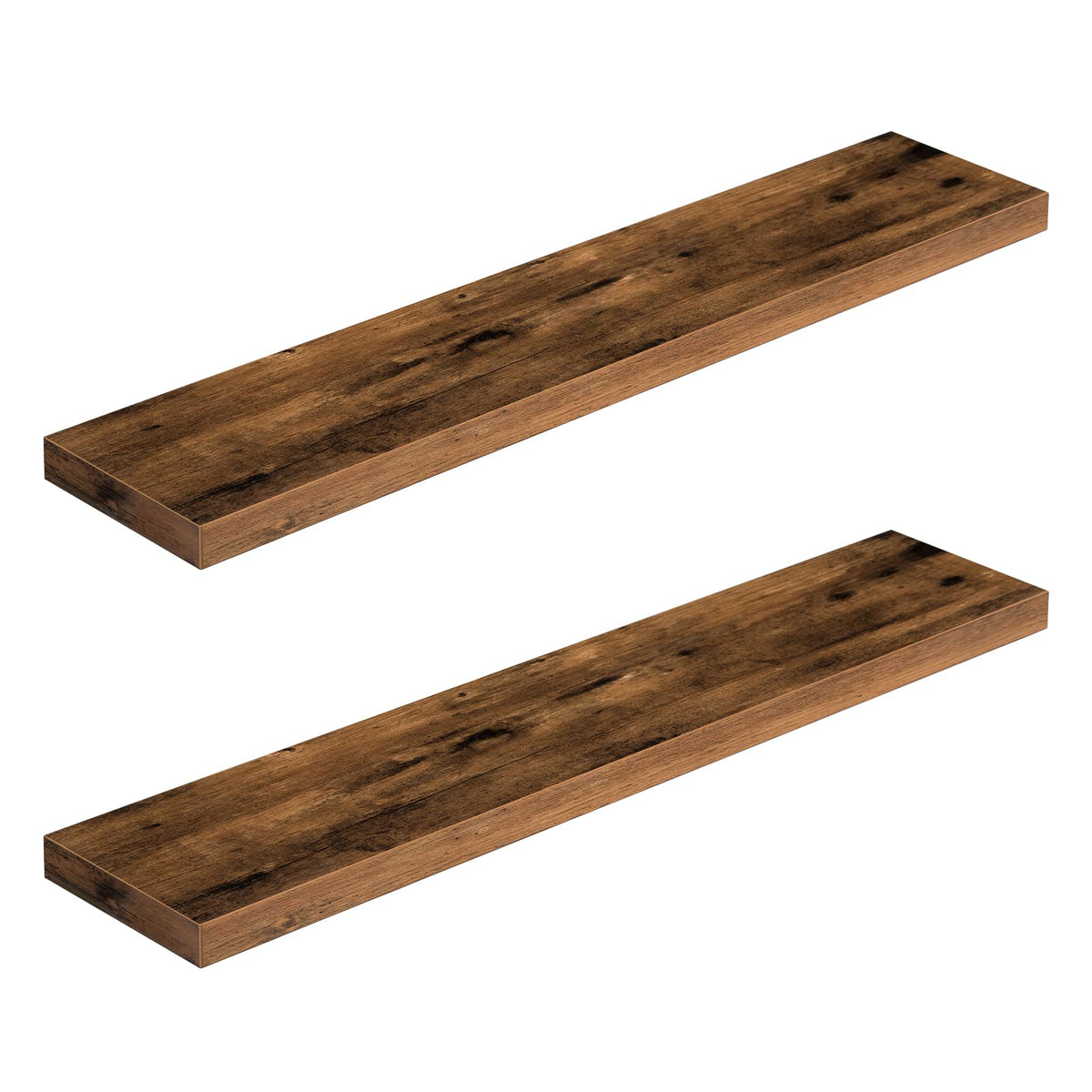 HOOBRO 2-pack floating wall shelves assembly view for easy mounting and stylish storage.