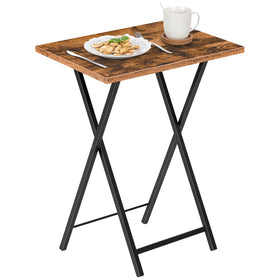 HOOBRO rustic brown and black finish complements compact spaces.