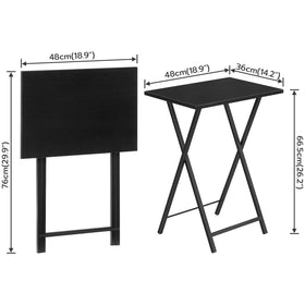 HOOBRO folding TV tray table easy assembly for quick setup.