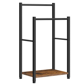 HOOBRO free-standing towel rack in a bathroom keeps towels organized and accessible.