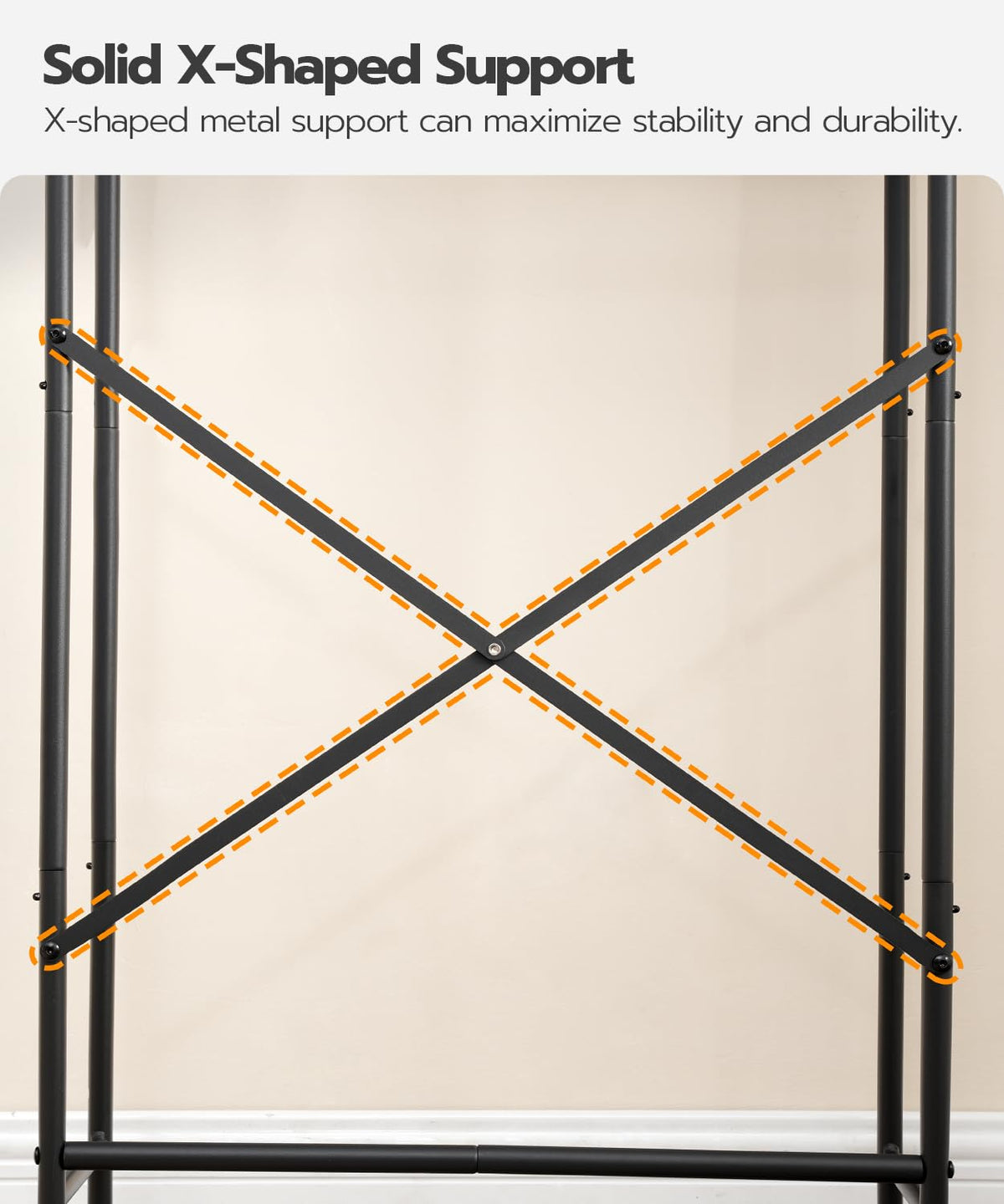 HOOBRO interchangeable shelf positions for customized organization