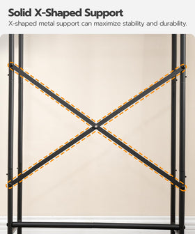 HOOBRO interchangeable shelf positions for customized organization