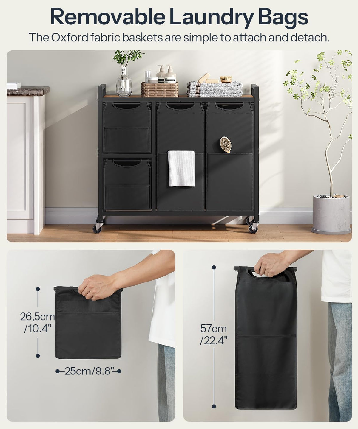 Lockable casters on HOOBRO ensure stable standing when needed
