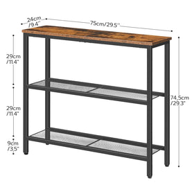 HOOBRO living room side table styled with lamp and decor.