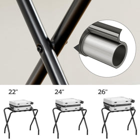 HOOBRO luggage rack nylon-straps focus prevents luggage from slipping.