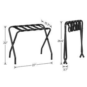 HOOBRO luggage rack under-bed storage solution saves space.