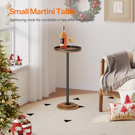 HOOBRO multiuse table works as plant stand or book nook.