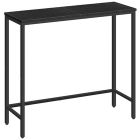 HOOBRO narrow console table front view shows compact design for small spaces.