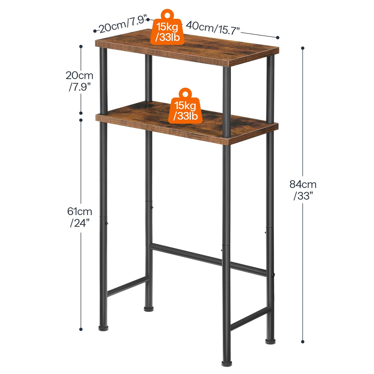 HOOBRO console table in living room setup for decor and compact drink station.