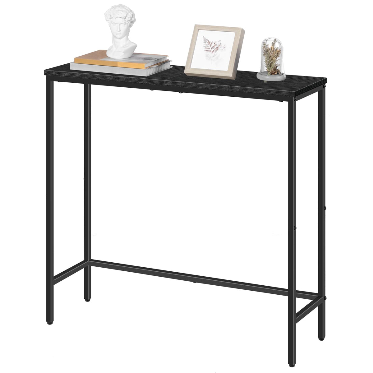 HOOBRO narrow console table sturdy surface supports daily use.