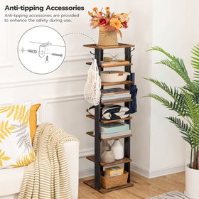 HOOBRO vertical shoe rack demonstrates compact, space-saving organization