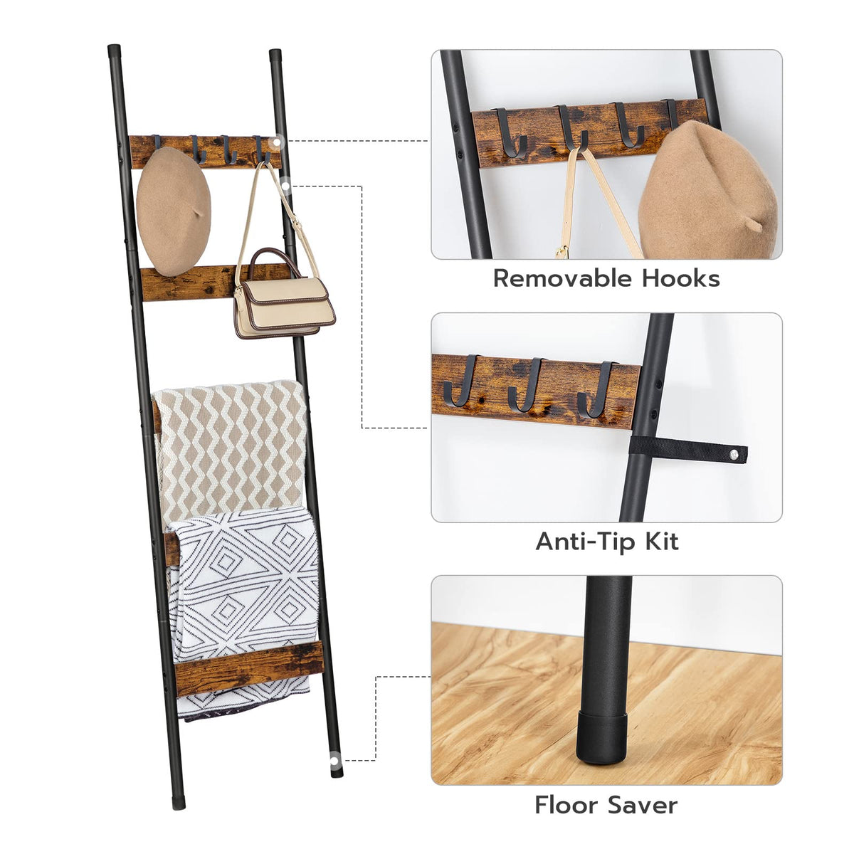 HOOBRO neutral finish and simple lines fit many room styles.