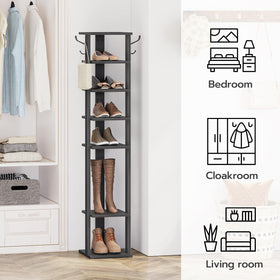 HOOBRO open-design shoe storage keeps shoes visible and accessible.