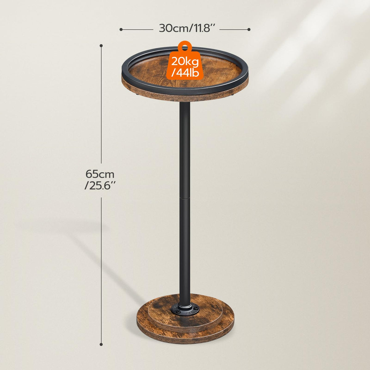 HOOBRO pedestal with double layer adds stability and classic style.