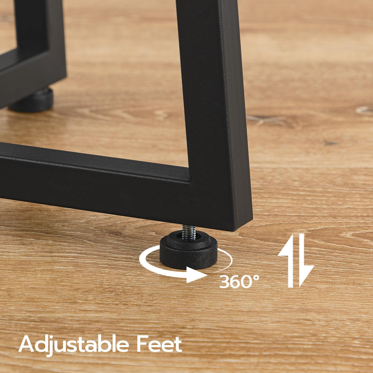 HOOBRO round side table showing quick and simple assembly.