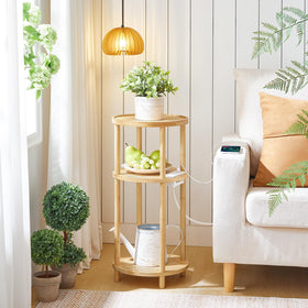HOOBRO round side table measures 11.8 inches