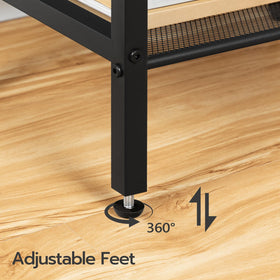 HOOBRO rustic brown and black contrast adds character to any room.