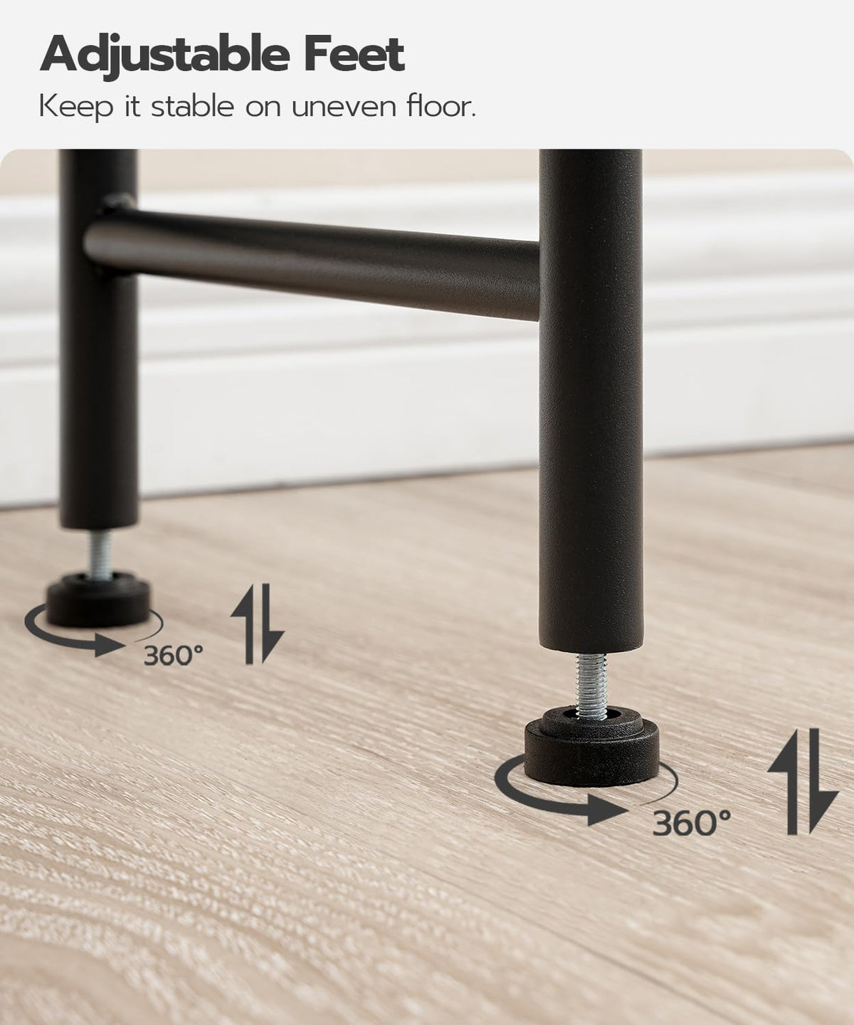 HOOBRO rustic brown and black finish adds warm bathroom style