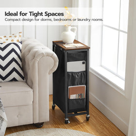 HOOBRO rustic brown and black finish complements any laundry area