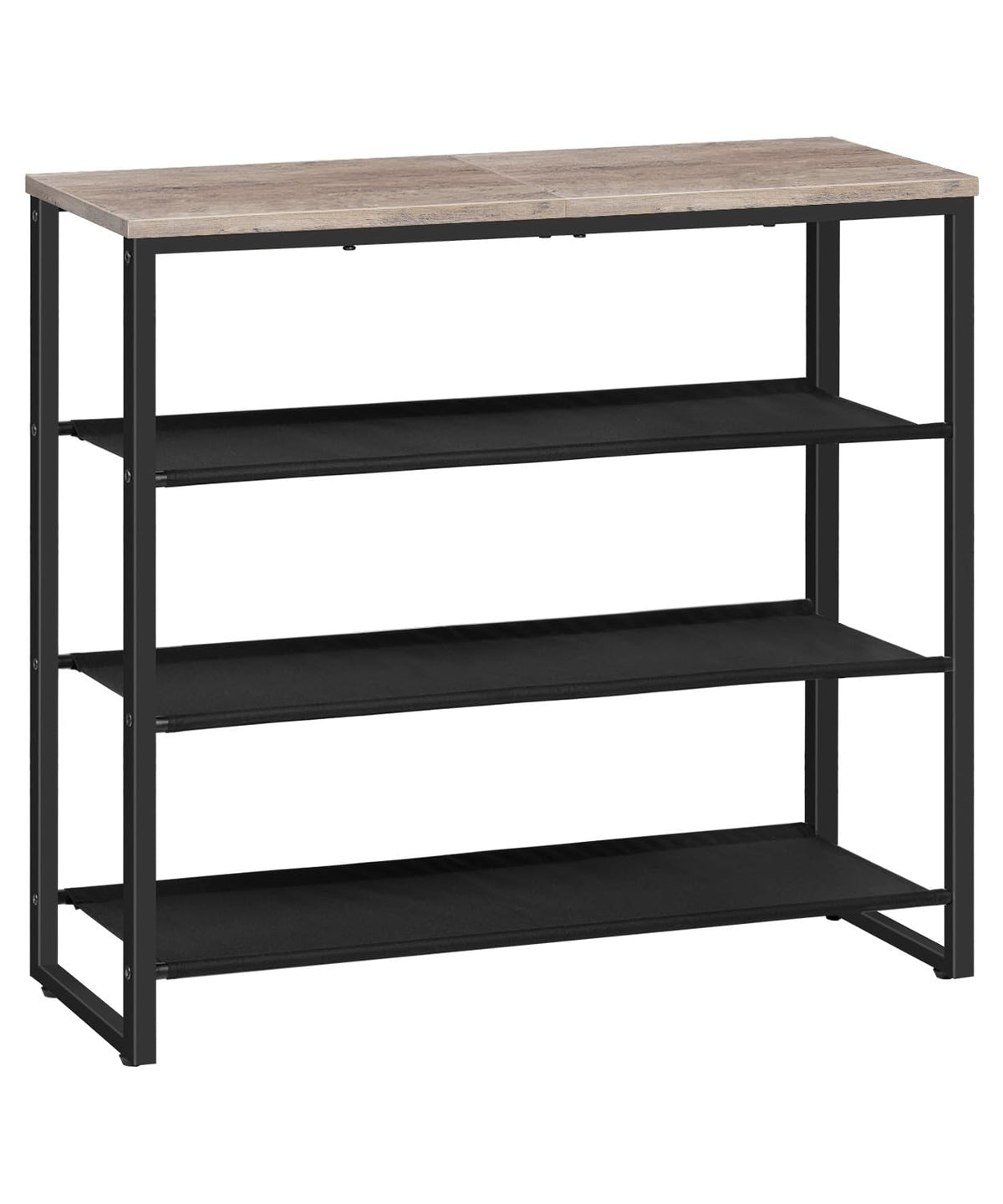HOOBRO 4-tier shoe rack structure organizes footwear in entryways