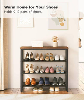 HOOBRO assembled unit in entryway stores sneakers and flats neatly