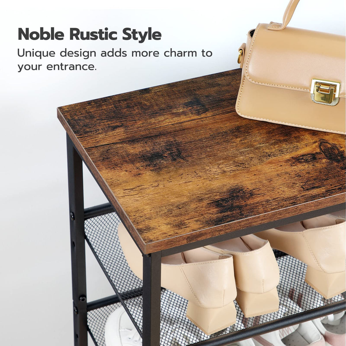 HOOBRO rustic brown finish complements industrial style