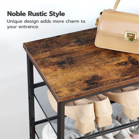 HOOBRO rustic brown finish complements industrial style