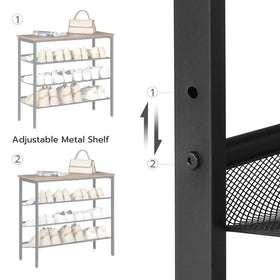 HOOBRO rack with tilt shelves demonstrates adjustable heights