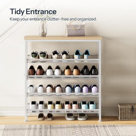 Hoobro shoe rack keeps entryway tidy with organized shoes
