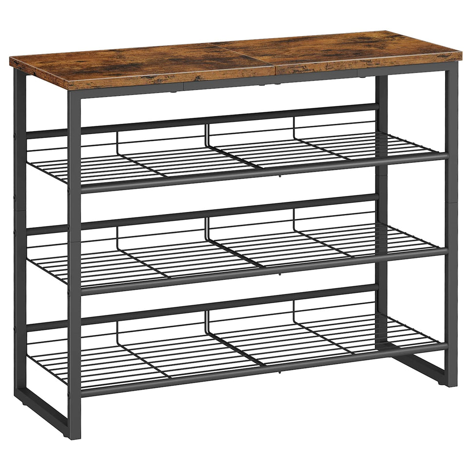 HOOBRO shoe rack top surface provides extra storage for bags and helmets.