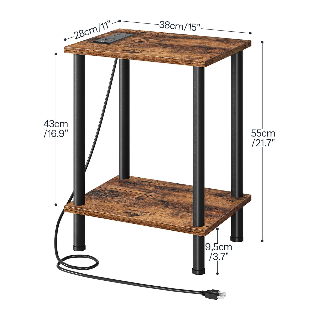 HOOBRO compact dimensions 15L x 11W x 21.7H suit small spaces