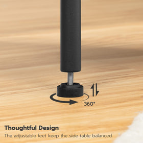 HOOBRO multipurpose nightstand holds drinks, laptop, and devices